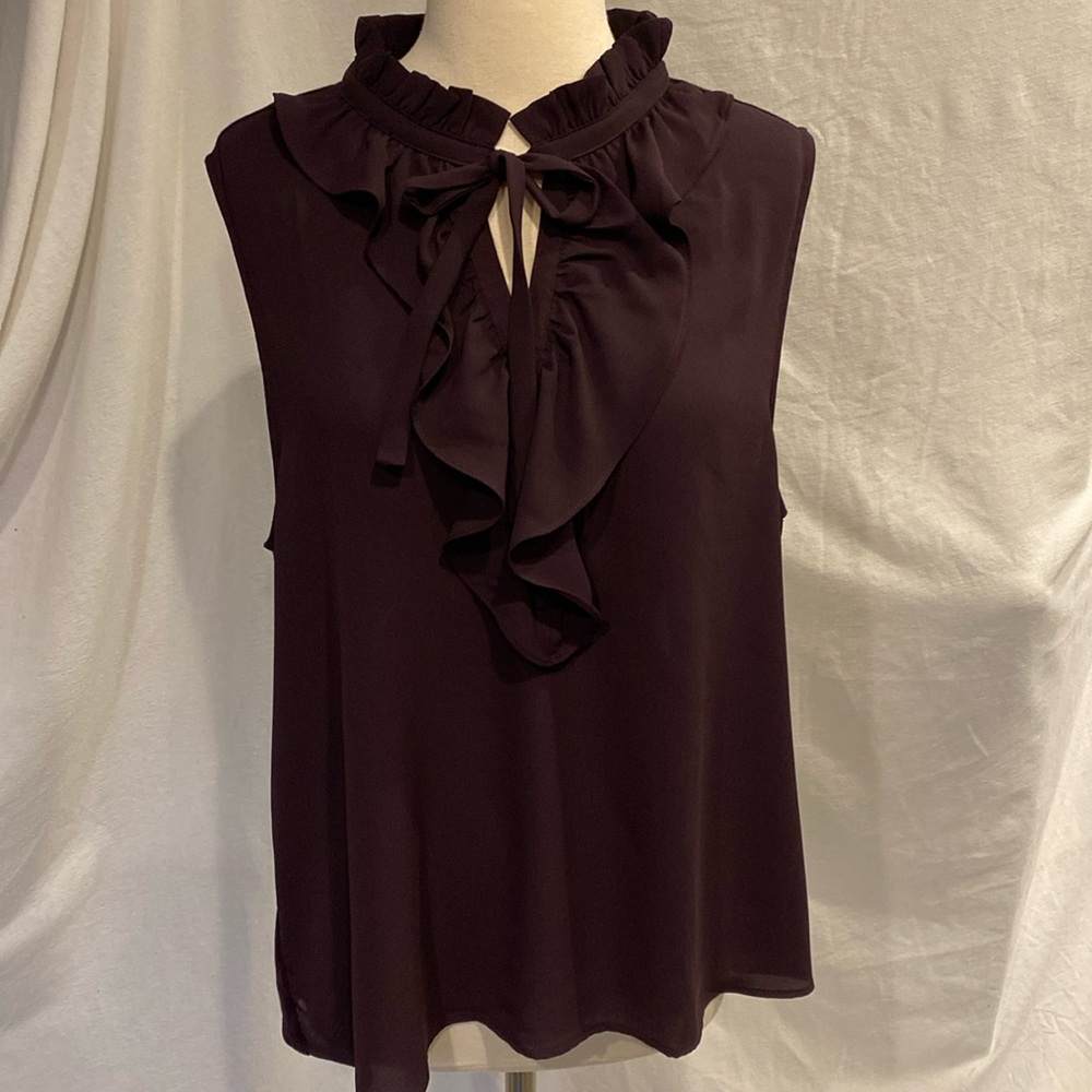 Loft ruffle, tie blouse, NWOT